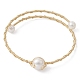 Grade un bracelet manchette en perles naturelles BJEW-JB09593-1