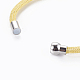 Brass Mesh Chain Bracelets BJEW-F372-01B-2