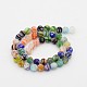Round Millefiori Glass Beads Strands LK-P025-03-1