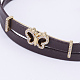 PU Leather Cord Choker Necklaces NJEW-H477-12G-2