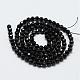 Natural Black Spinel Beads Strands G-E366-07-3mm-3