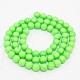 Round Shell Pearl Frosted Beads Strands BSHE-I002-14mm-02-2