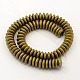 Electroplate Non-magnetic Synthetic Hematite Heishi Beads Strands G-M007-20D-2