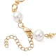 Браслеты-цепочки с круглыми жемчужинами BJEW-JB12873-4