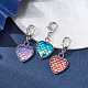 304 Stainless Steel with Resin Pendants Decorations HJEW-JM01585-2