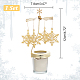 430 and 201 Stainless Steel Rotating Candlestick Tealight Candle Holder DJEW-WH0039-24G-2