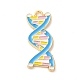 合金エナメルチャーム  ゴールドカラー  DNA  26.5x12x1.5mm  穴：1.6mm ENAM-R146-03B-1