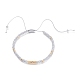 Bracelets de perles de nylon tressés réglables BJEW-JB05528-02-1