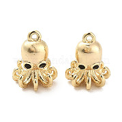 Латунные микро-паве черные кубические циркониевые подвески KK-C054-24G