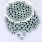 Круглые силиконовые фокусные бусины SI-JX0046A-43