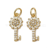 Латунные микро проложить кубического циркония подвески KK-I358-066G-02