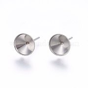 Серьги-гвоздики из нержавеющей стали 201 STAS-I095--01P-C