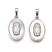Подвески из латуни и ракушек KK-N254-208P