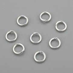 Anillos de salto abiertos de acero inoxidable 304, redondo, plata, 18 diámetro, 6x1mm, diámetro interior: 4 mm