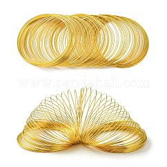 Cavo di acciao memoria, per la realizzazione di braccialetti, oro, 55mm, filo: 0.6 mm (22 gauge), circa 100 cerchi/set