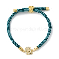 Регулируемые браслеты из нейлона BJEW-C096-01G-17