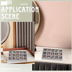 15 прямоугольная деревянная сетка&nbsp;AJEW-WH20054-062G-02