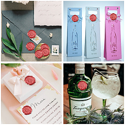 50шт. клейкие восковые наклейки DIY-CA0006-16I