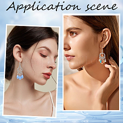 Набор для самостоятельного изготовления сережек-люстр из сплава в китайском стиле DIY-SC0024-23