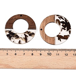 Pendentifs en résine époxy et bois de noyer&nbsp;RESI-T057-09E