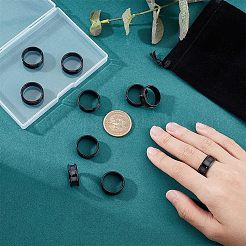 10 шт. рифленые кольца из нержавеющей стали STAS-UN0039-22D