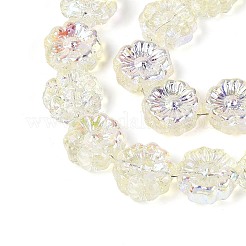 Chapelets de perles en verre transparent électrolytique&nbsp;EGLA-N055-01I