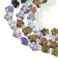 5 стиль нитей из синтетической императорской яшмы&nbsp;G-D095-A01