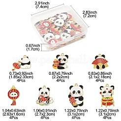 28шт 7 стиля подвески из сплава с эмалью&nbsp;ENAM-FS0002-82