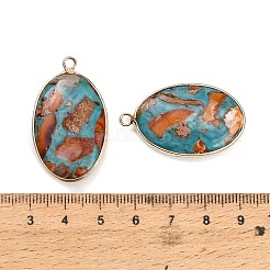Pendenti in diaspro imperiale sintetico tinto&nbsp;GG-CBAA20A-04G-04