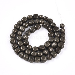 Природного пирита бисер нитей G-N346-04A-01