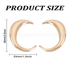 2 шт. 2 стиля С-образных серег из сплава&nbsp;EJEW-LP0013-18KCG