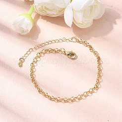 Браслет-цепочка из латуни для женщин&nbsp;BJEW-A065-08G