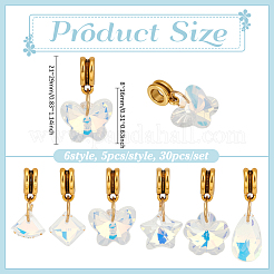 30шт стеклянный кулон PALLOY-PH01819