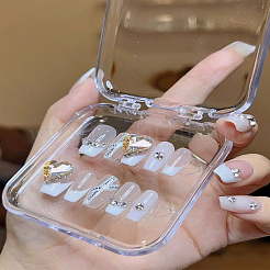 Nagelkunst-Werkzeugkasten aus transparentem Kunststoff&nbsp;MRMJ-LP0002-33A-02