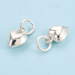925 стерлингового серебра подвески сердца STER-T008-32S-04