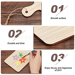 8pcs 4 styles de grands pendentifs en bois&nbsp;WOOD-FG0001-32