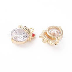 Латунные микро проложить кубического циркония подвески X-KK-N231-130-NF