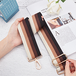 Ремень для сумки в полоску из хлопчатобумажной ткани FIND-WH0077-75A