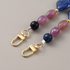 Ручки сумки из бисера с имитацией драгоценных камней FIND-WH0033-63LG-03