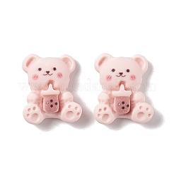 Bär mit Cabochons aus undurchsichtigem Bubble Tea-Harz&nbsp;RESI-G041-C04