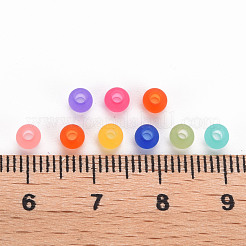 Матовые прозрачные акриловые бусины MACR-S371-11A