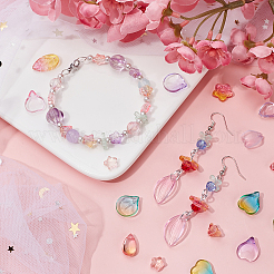 Гальванизируйте прозрачные стеклянные бусины&nbsp;EGLA-AR0001-04