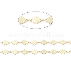 Латунные цепи с ромбическими звеньями&nbsp;CHC-M025-11G