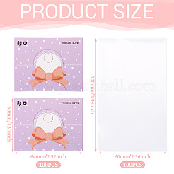 100 шт. прямоугольных полипропиленовых целлофановых пакетов&nbsp;CDIS-TA0001-34G