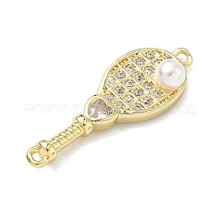 Латунные микропаве прозрачные подвески с фианитом&nbsp;KK-I476-10G