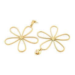 Ионное покрытие (ip) 304 нержавеющая сталь серьги-гвоздики висячие EJEW-S220-01G