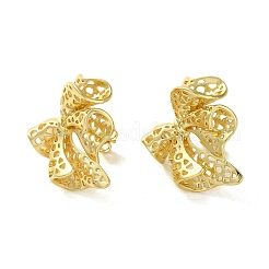 Clous d'oreilles en laiton&nbsp;EJEW-B045-01G