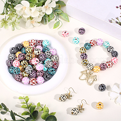 72шт 12 цвета деревянные европейские бусины&nbsp;WOOD-SC0002-25