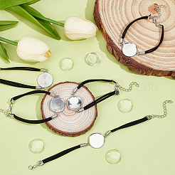 Наборы для самостоятельного изготовления замшевых браслетов DIY-ME0001-27