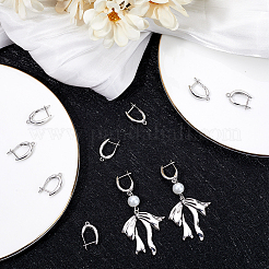 10 шт. латунные серьги-кольца KK-BBC0013-88